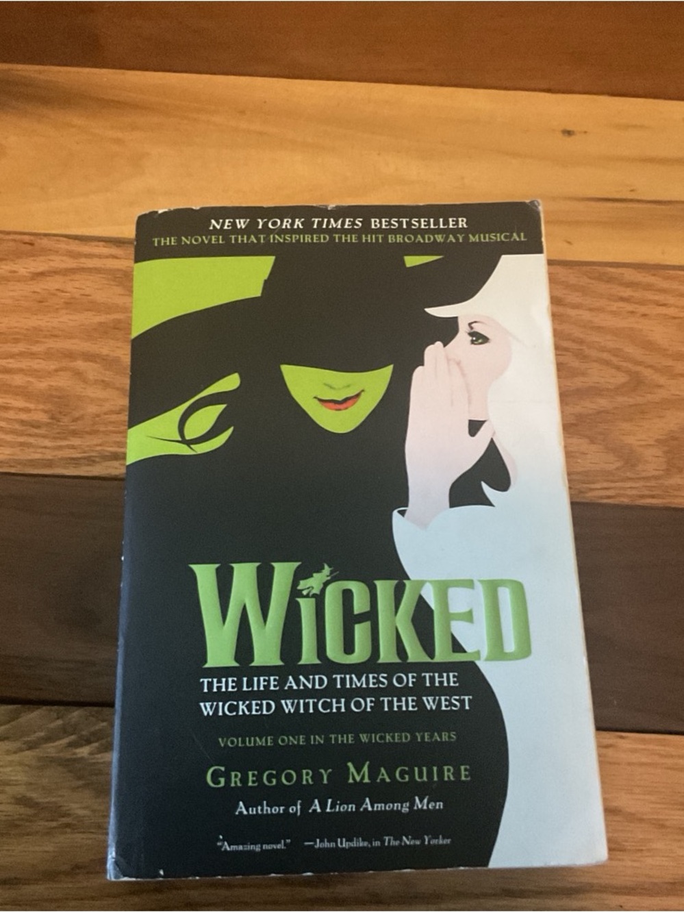 Wicked Gregory Maguire Harper Black and Lime Green Back Cover